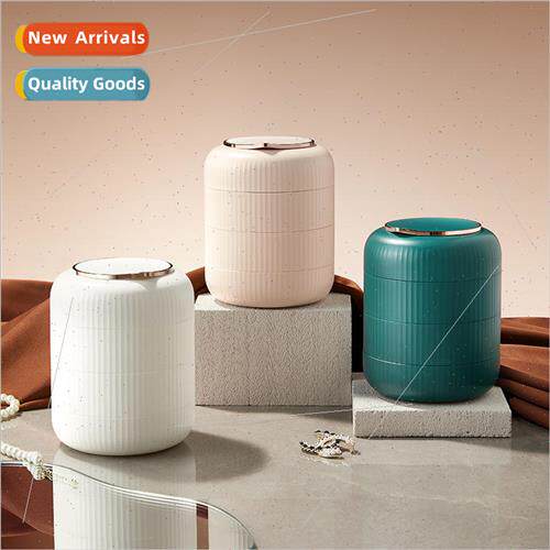 Multi-layer rotating jewelry organizer earrings necklace ant