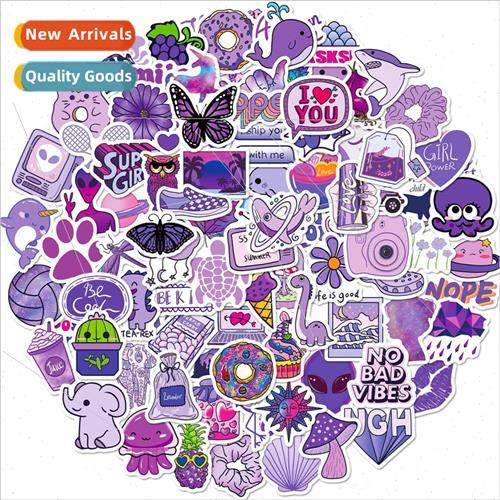 100 small size 4cm purple sticke