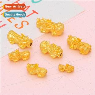 sand gold beads handmade electroplating diy Mini brave