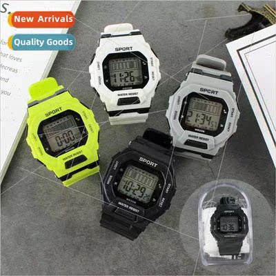 Waterproof square student electronic watch multifunctional s