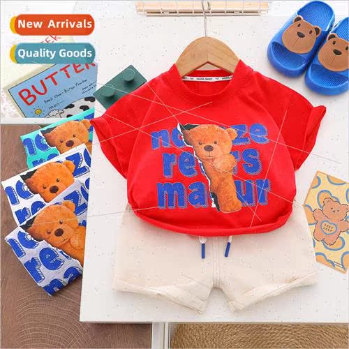 Boys short sleeve suit shirt striped Hong Kong  two-piece co