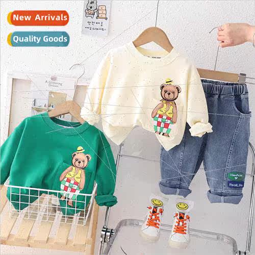 Fashion childrens suit spring and fall  boys cartoon suit ch