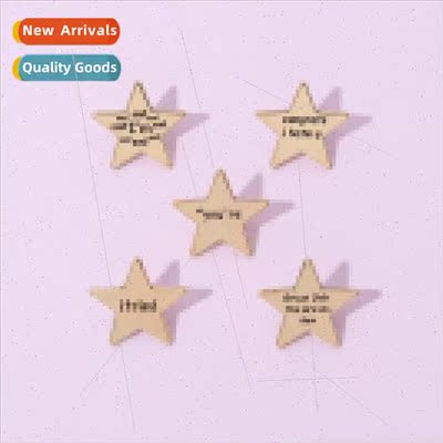 Pentagram alloy letters series brooch men and women couples