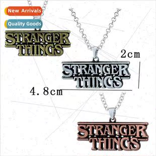 Pendant Alphabet Necklace Things Stranger