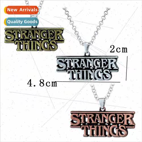 Stranger Things Alphabet Pendant Necklace