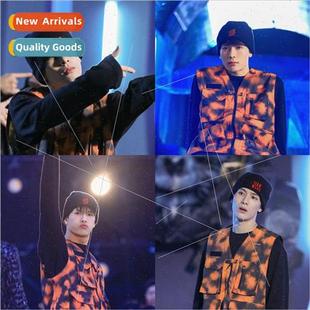 women the aer letters men hat Wang knitted Set and dance