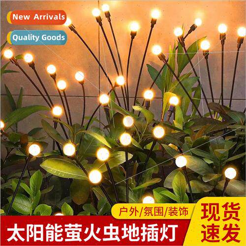 Solar Firefly ghts Garden Landscape Ambiance Ground Plug ght