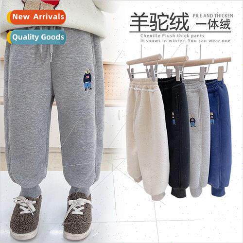 Baby padded pants all-in-one fleece extra thick girls winter