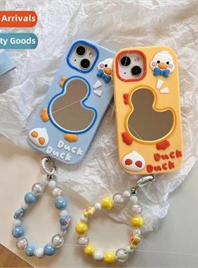 Mirror cartoon three-dimensional duck iPhone12 couple 13ProM