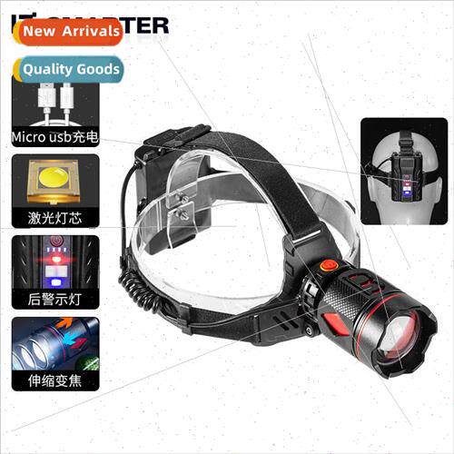 New LED multifunctional waving sensor headlamp zoom laser ou