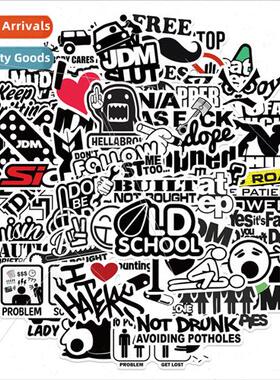 50 Funny car helmet graffiti stickers DIY decoration luggage