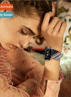 Ethnic  personalized fashion hand-woven strap 适用 apple app