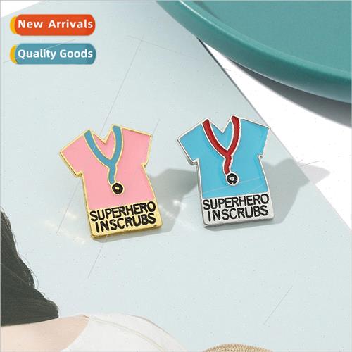 Fashion clothes stethoscope brooch medical series cute perso