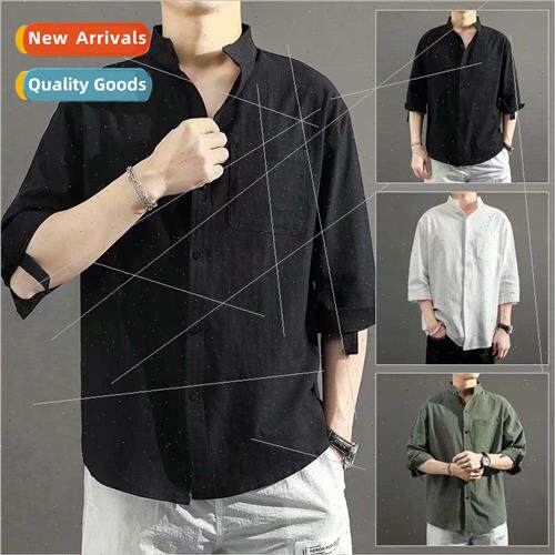 nen shirt mens short-sleeved summer new loose Korean nd casu