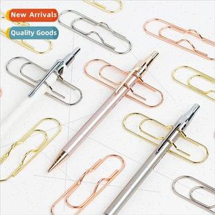 clip paper stationery Creative clips pen small metal