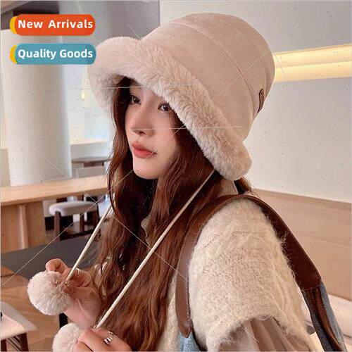 Thickened woolen northeast cap female cold fisherman hat fem