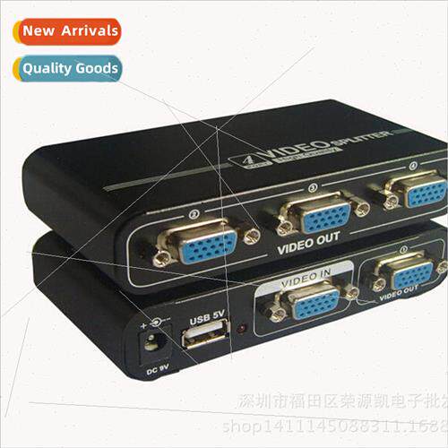 VGA Splitter 4 Port HD 550mhz 1 in 4 out vga-104A. vga split