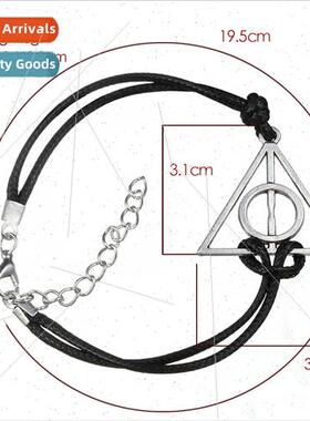 Work Harry Potter Deathly Hallows Bracelet Vintage Braided T