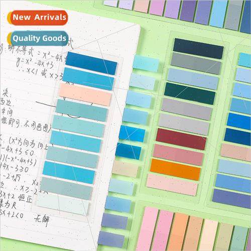 Morandi index stickers colorful transparent sticky notes wit