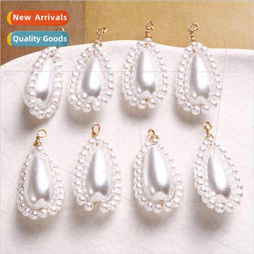 Elegant temperament high brightness imitation pearl drop pen