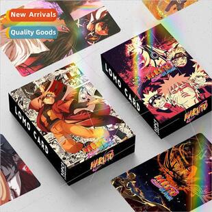 Laser flash card Naruto double-sided 30 small cards LOMO car