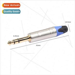 plated 6.35m LOGO alloy shell zinc ized new plug Can gold