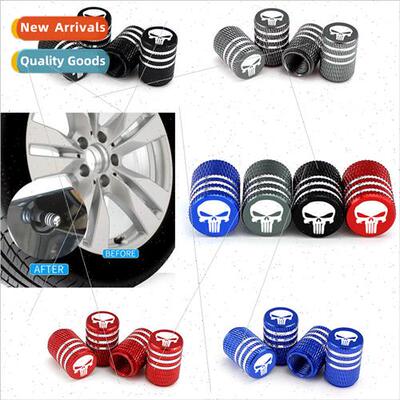 Long teeth skull car tire valve valve cap core cover cap con