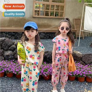 summer new girls suit undershi the 2023 Childrens Korean