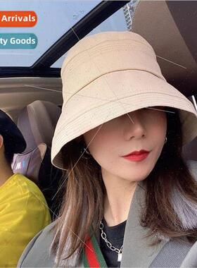 Japan uv face cover large brim fisherman hat children spring