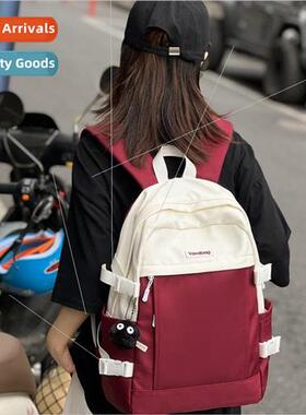 Japanese 适用eign  students hit the color shoulder bag casua