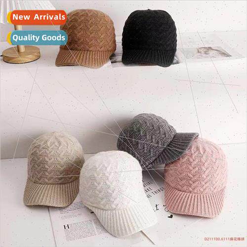 Korea fall and winter wild warm knitted wool cap casual wave