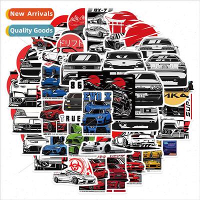 50 JDM Japanese modified racing car graffiti stickers can be