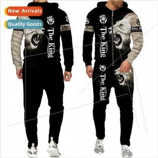 Printing Fall Sweatshirt Zipper Mens Winter and King