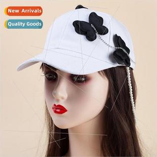 Korean  of the lovely butterfly decorative chain hat glasses