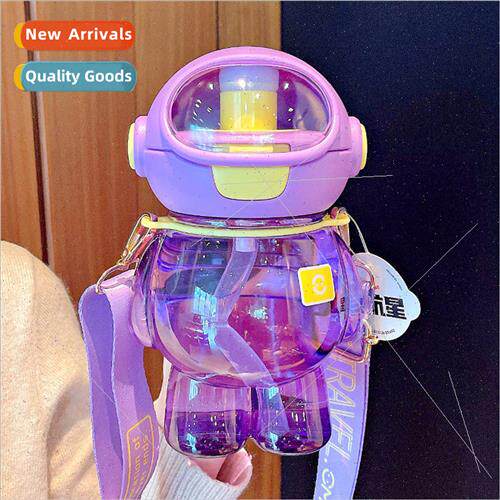 Girls high color childrens plastic cup astronaut summer drin