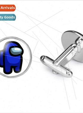among us game  French cufflinks cufflinks space werewolf shi