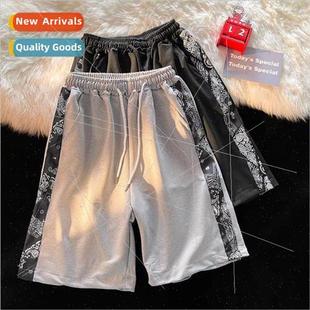 wear summer flower shorts men Cashew loose women and outside
