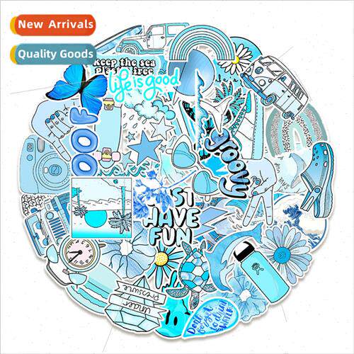 50 new orchid color small fresh graffiti stickers water cup