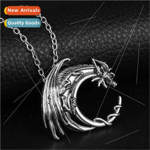 Flying Dragon Pendant Necklace Vintage Flying Dragon Jewelry