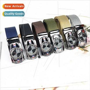 Gun Black Belt Swivel Outd Nylon Buckle Faux Automatic Woven