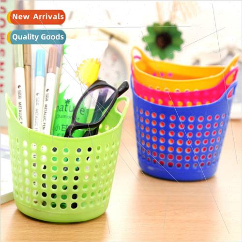 Desktop Organizer Mini Random Portable Circle Mesh Storage B