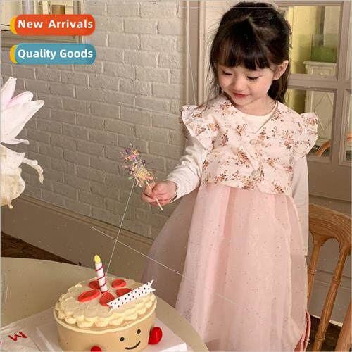 Korea 2023 spring new girls dress two-piece Chinese  princes