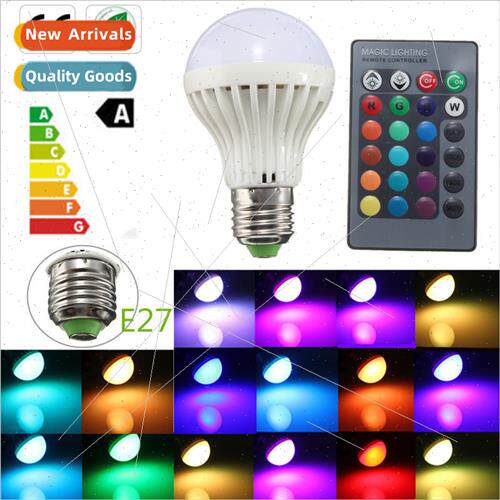 E27 RGB Remote Control Bulb with 24 Keys Remote Control 85-2