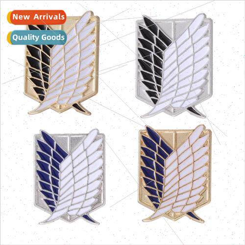 Anime cartoon Attack on Titan brooch fashion couples clothin