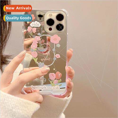 Temperament mirror tulip iPhone12/13pro fall protection 14Pr