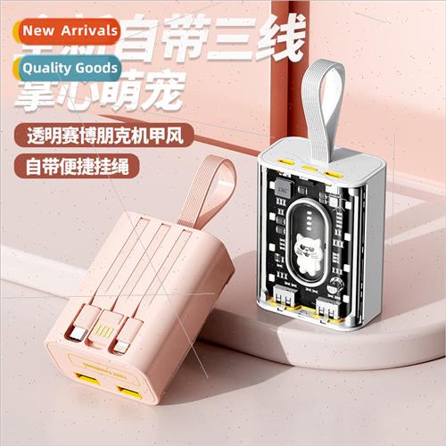 Mini transparent mecha with cable charging asure 20000 mAh h