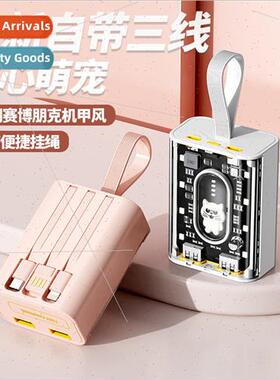 Mini transparent mecha with cable charging asure 20000 mAh h