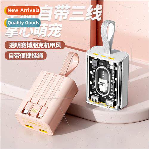 Mini transparent mecha with cable charging asure 20000 mAh h