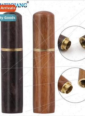 Handmade DIY wooden syringe rosewood/ebony hand sewing needl