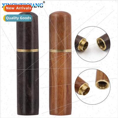Handmade DIY wooden syringe rosewood/ebony hand sewing needl